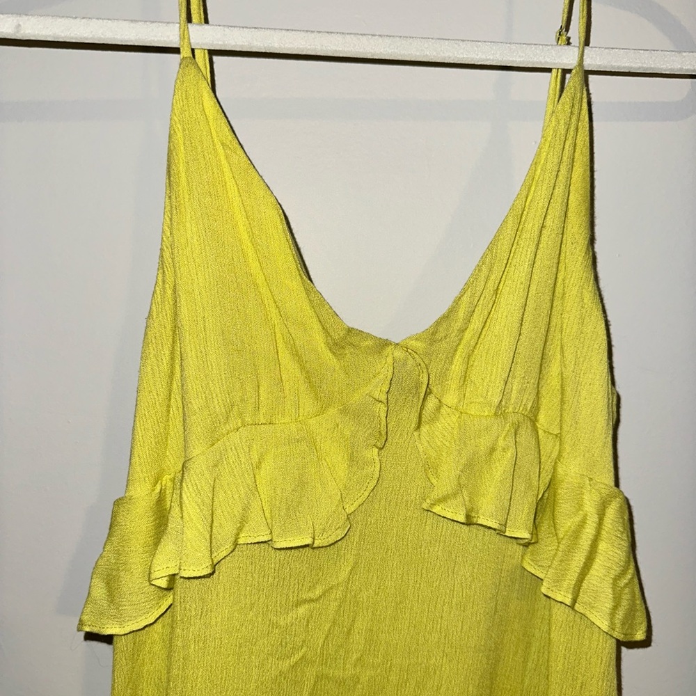 Lime Ruffle Dress - Picture 2 of 6